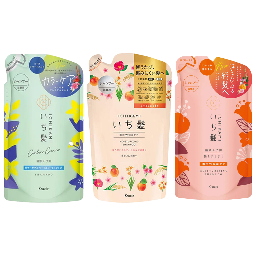 Ichikami Refill Packets 330ML (Colour Care/ Moisurising/ Smoothing)
