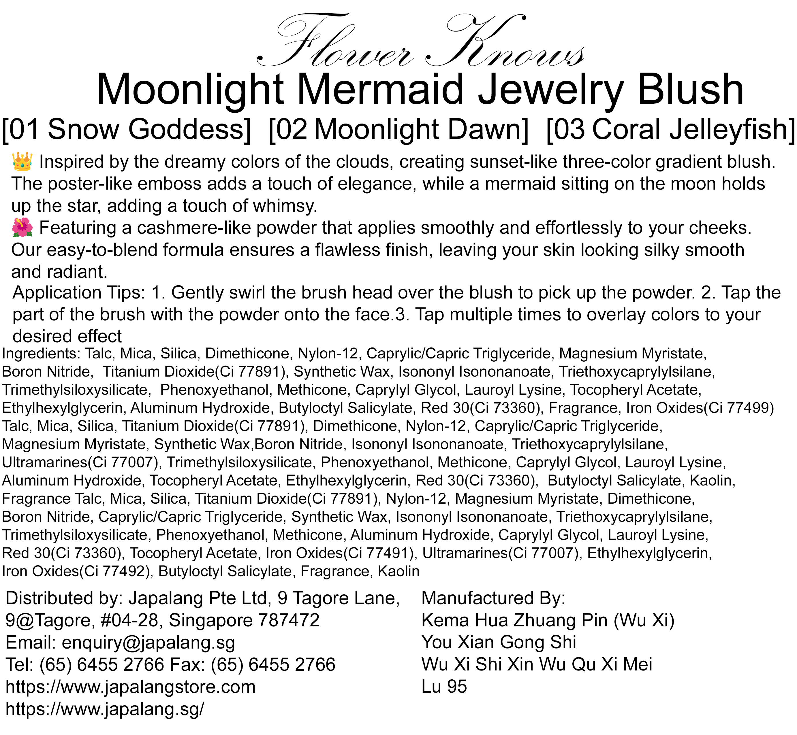 Flower Knows Moonlight Mermaid Blusher