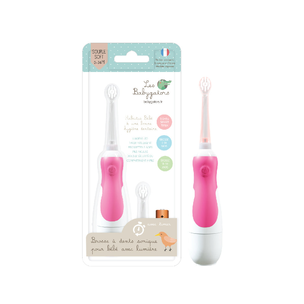 Calisco Baby Sonic Toothbrush with 2 Heads & 1 Battery