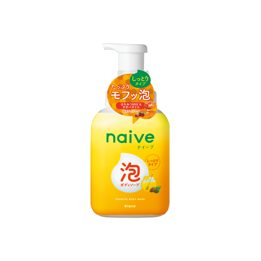 Kracie Naive Foaming body Wash (Honey/Peach)