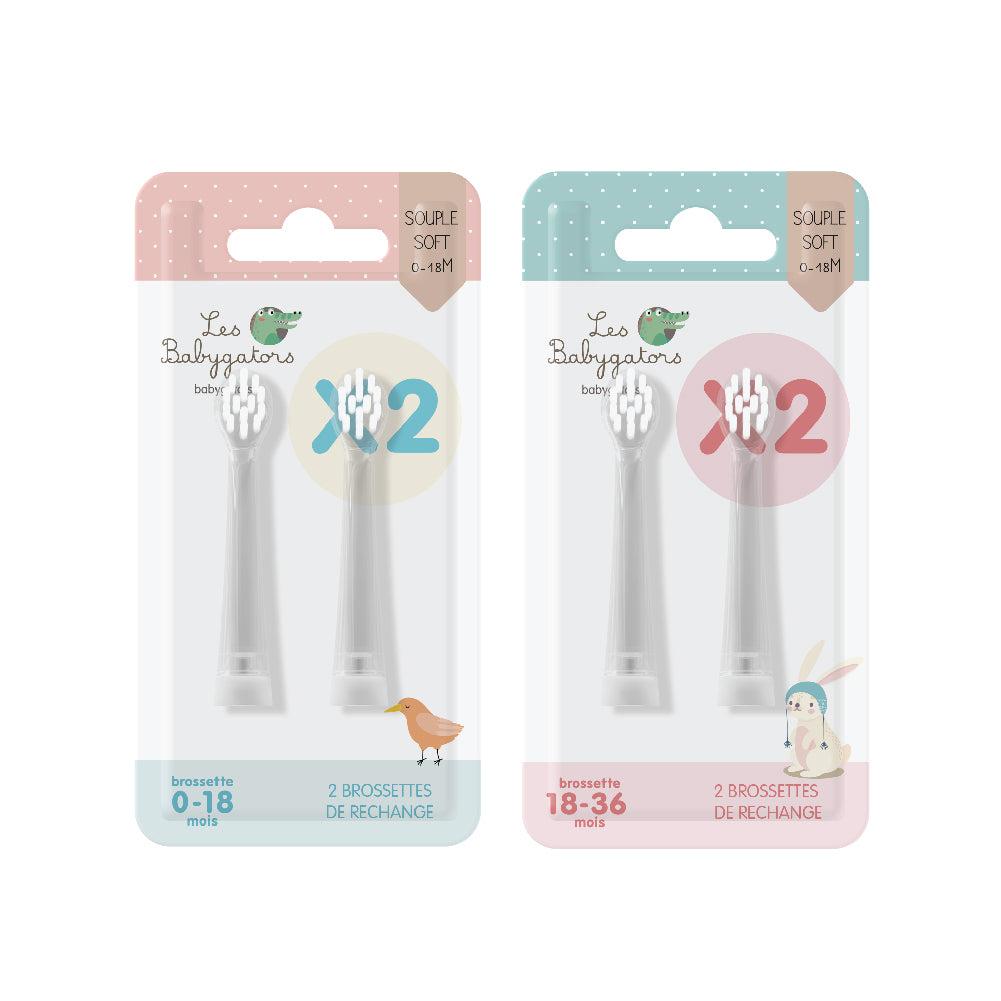 Calisco Baby Sonic Toothbrush 2 Head Pack (Refill)