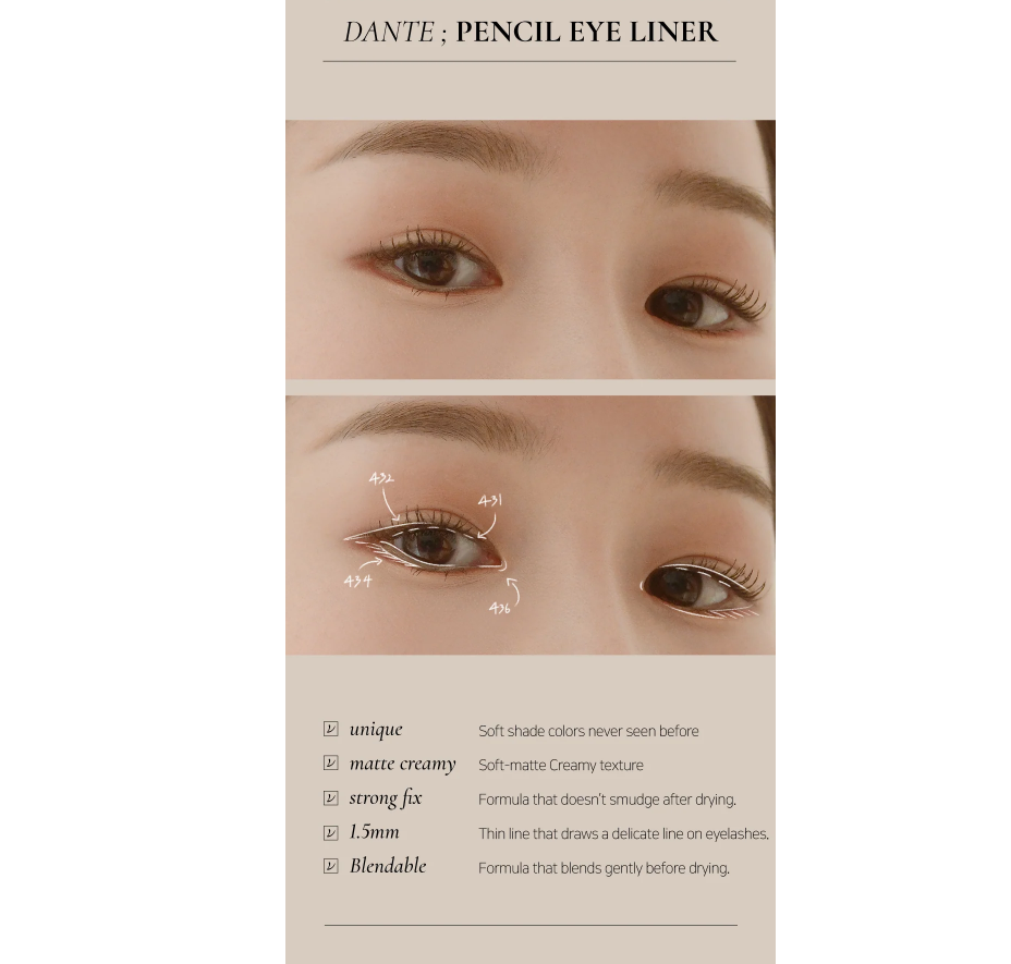 Dinto Dante One by One Eye Pencil